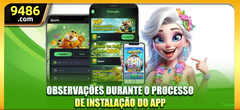 Aplicativo móvel 77ssbet para iOS e Android